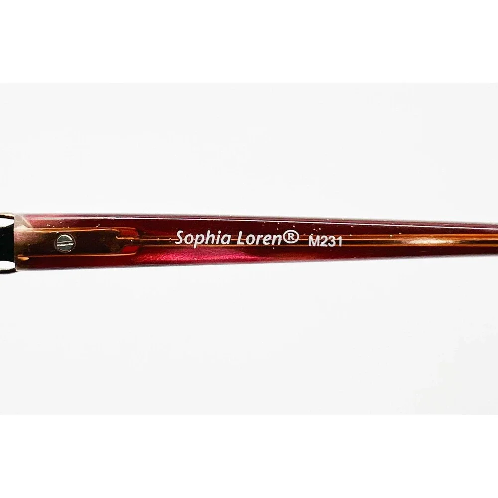Zyloware Sophia Loren Eyeglasses Women Brown M231 Semi-Rimless 51-19-135